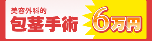 美容外科的包茎手術 6万円